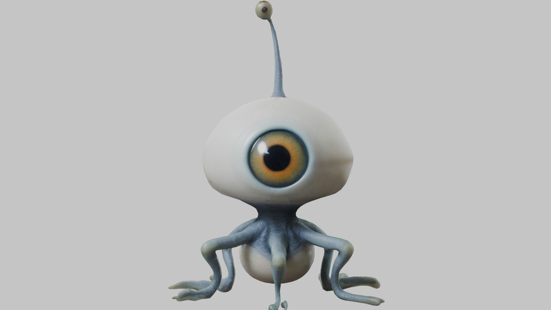 Alien Eyeball Monster - 3D Model Low-poly 3D model_16