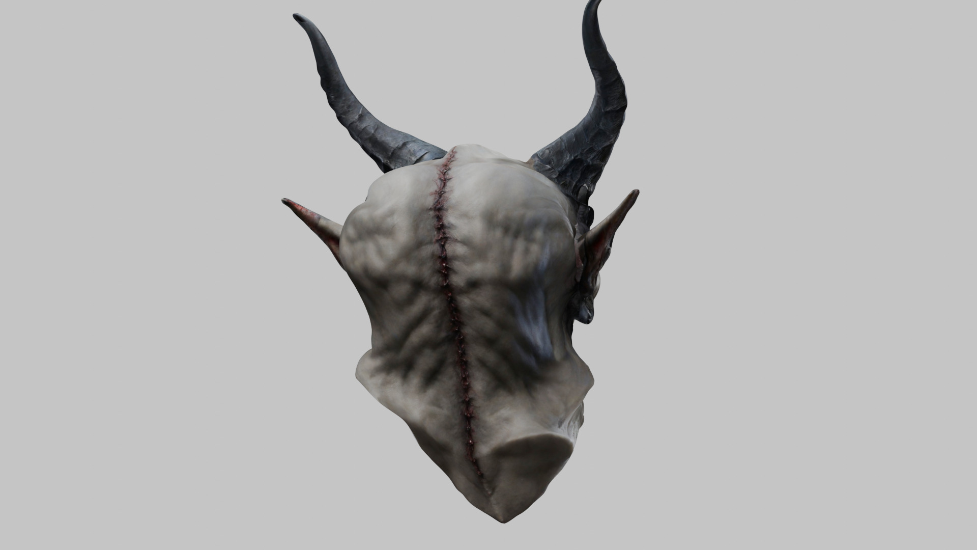 Demon Bust - 3D Model Low-poly 3D model_14