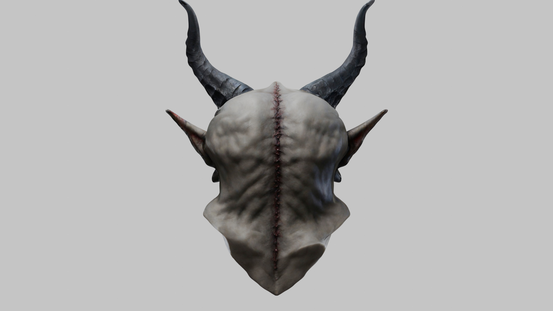 Demon Bust - 3D Model Low-poly 3D model_15