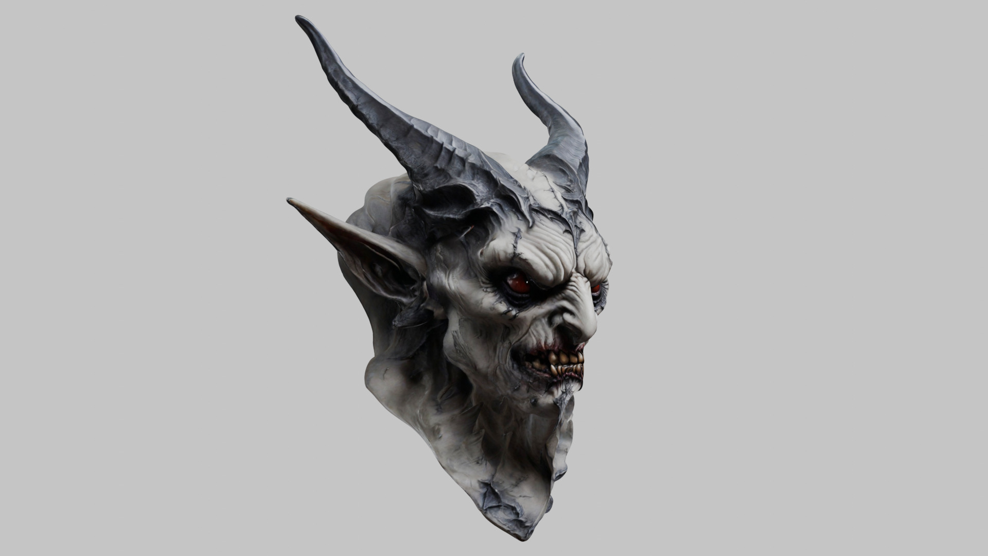 Demon Bust - 3D Model Low-poly 3D model_9