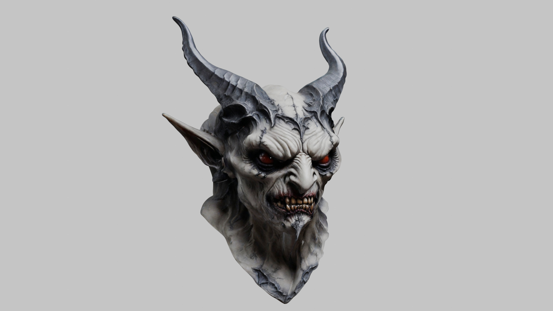 Demon Bust - 3D Model Low-poly 3D model_8