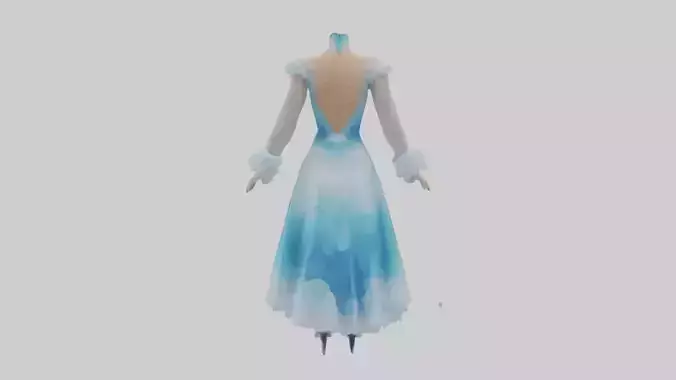 Cartoon Ice Skating Dress model 3D model