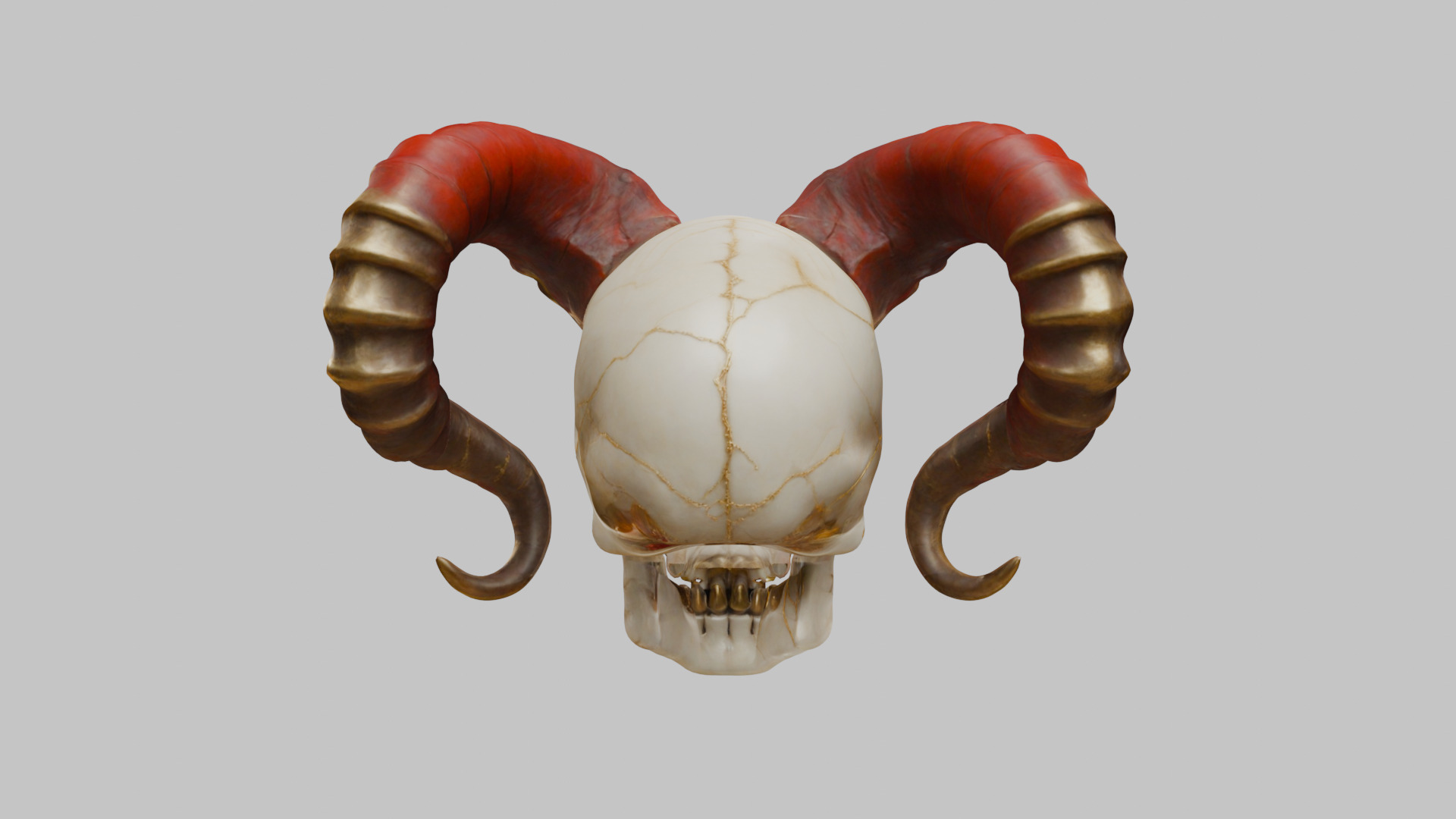 Skull Monster Head - 3D Model Low-poly 3D model_15