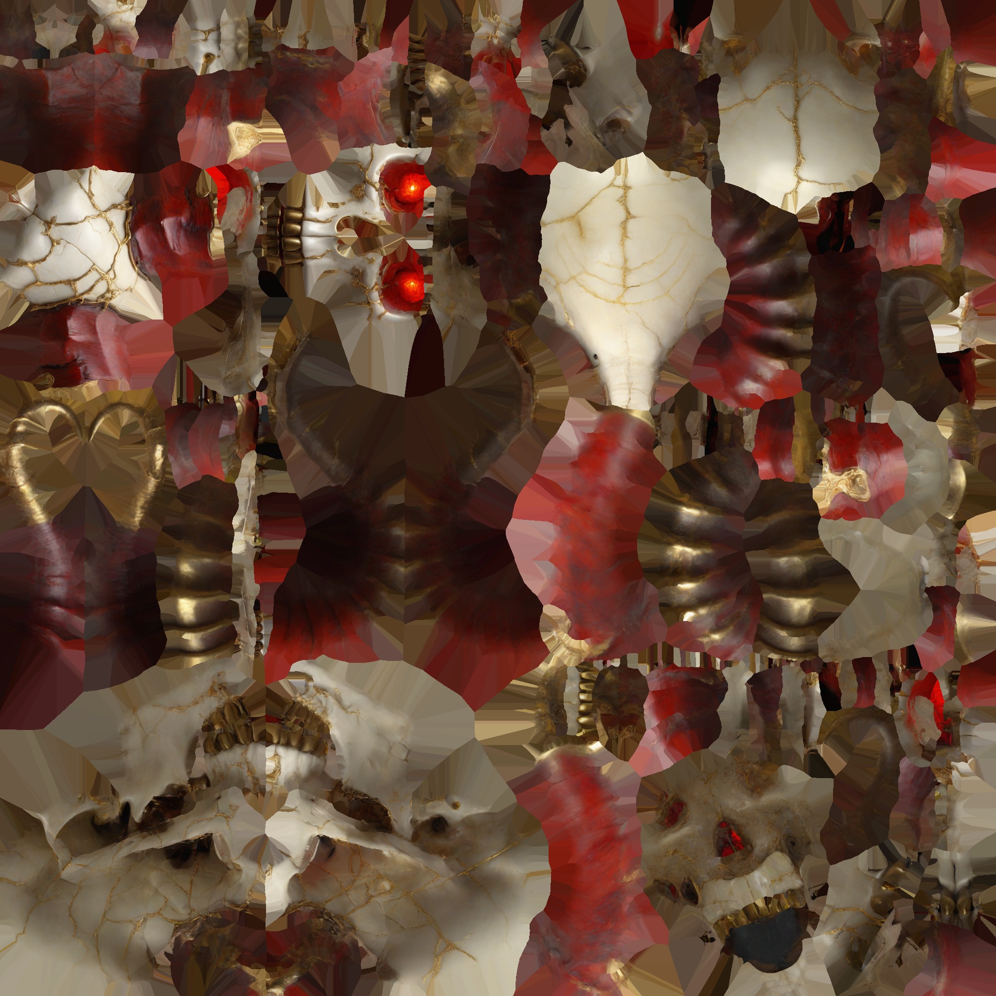 Skull Monster Head - 3D Model Low-poly 3D model_16