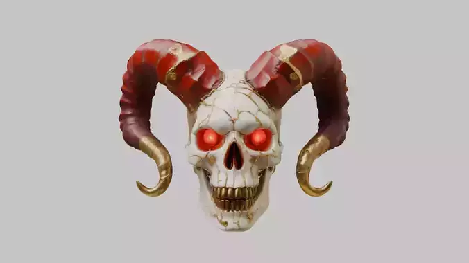 Skull Monster Head - 3D Model