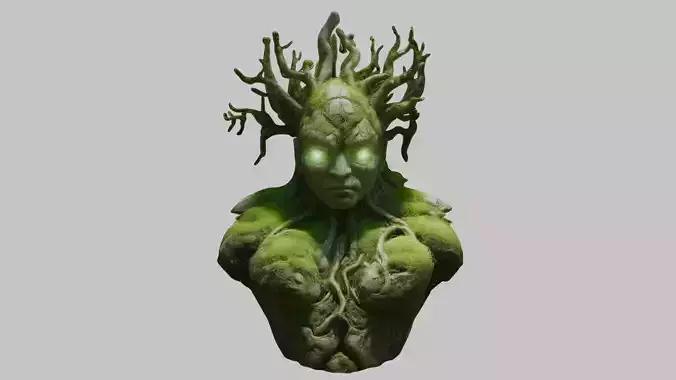 Stone Golem 3D Model - Fantasy Creature