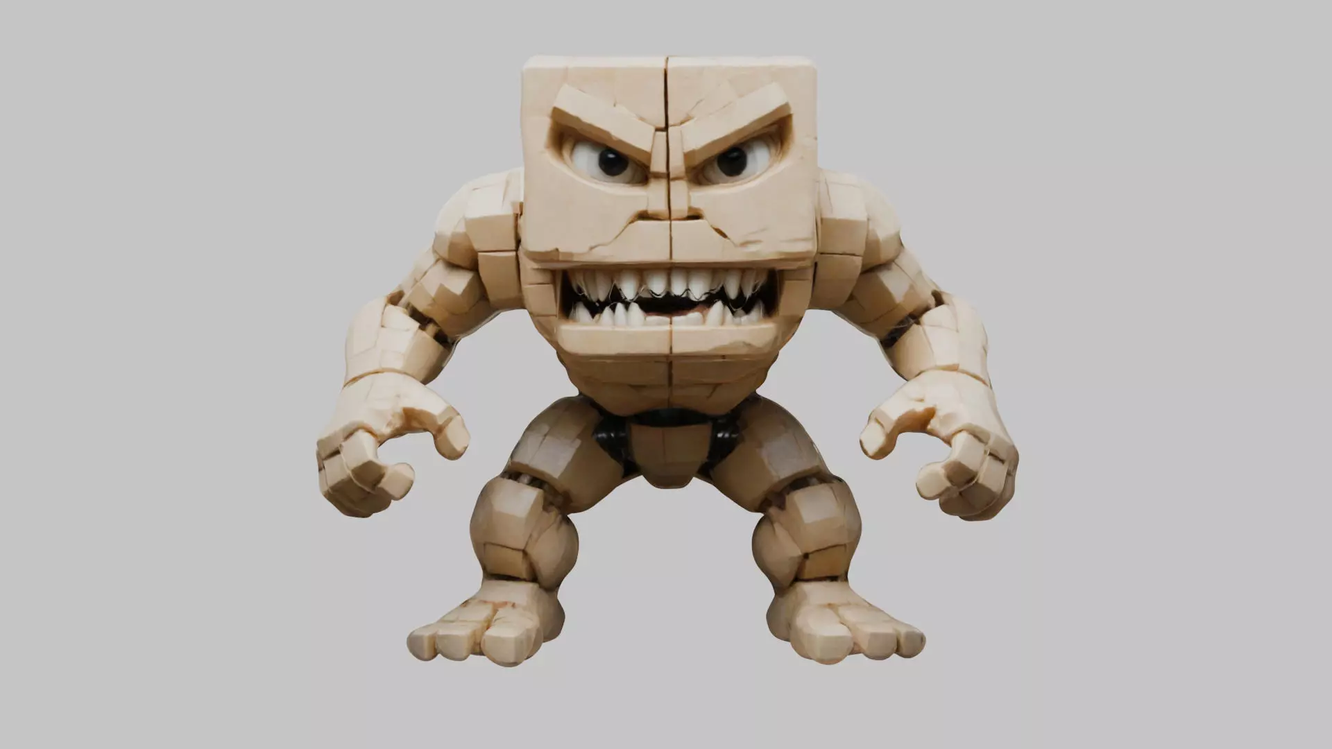 Blocky Humanoid 3D Model - Downloadable Low-poly 3D model