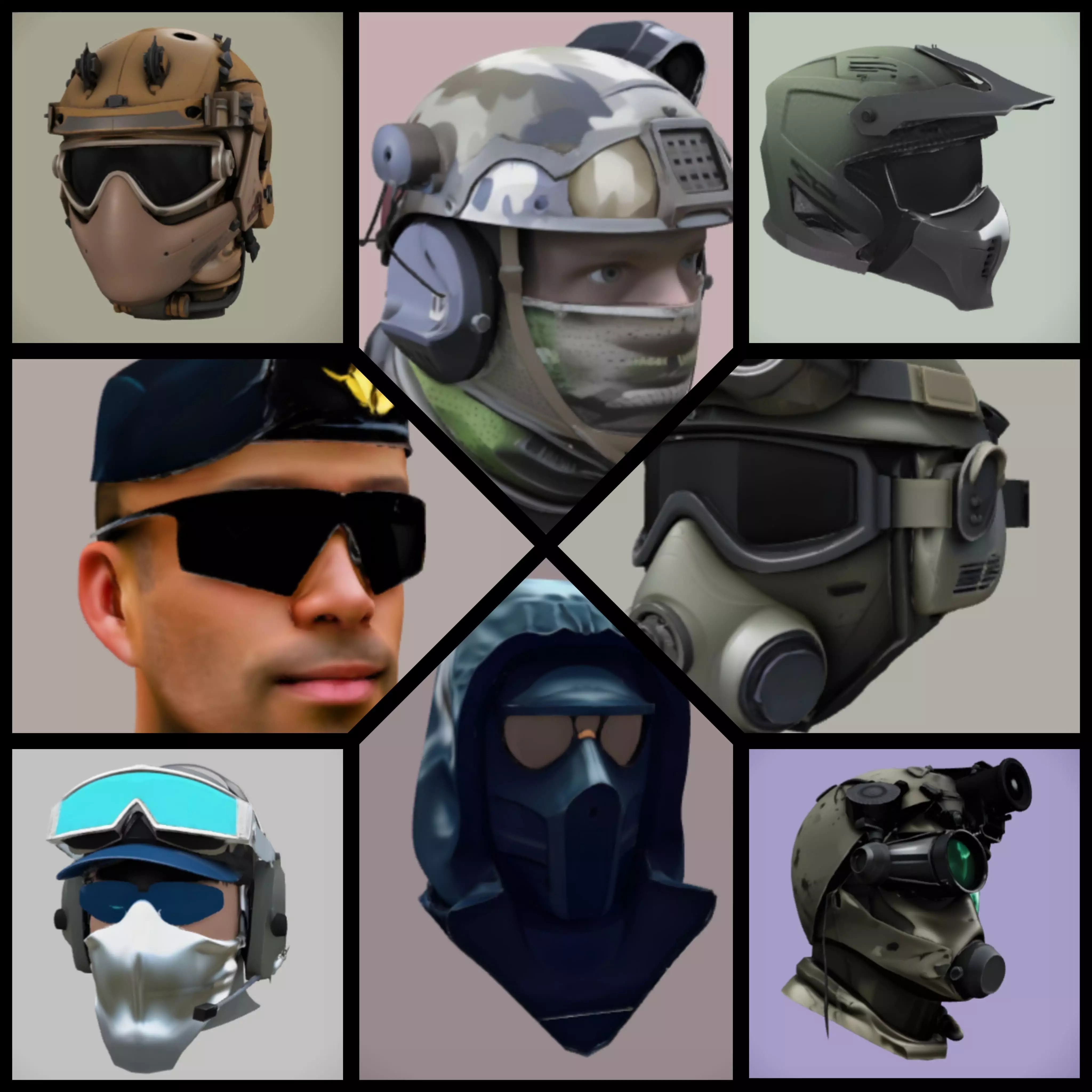 Amazing Heads Pack 1 3D model