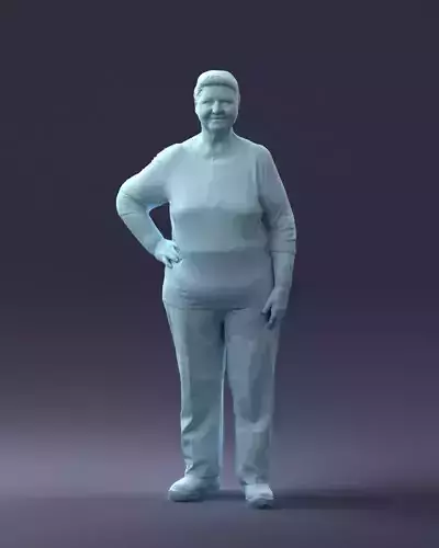 000098 Elderly Woman 1222 3dp 3D print model