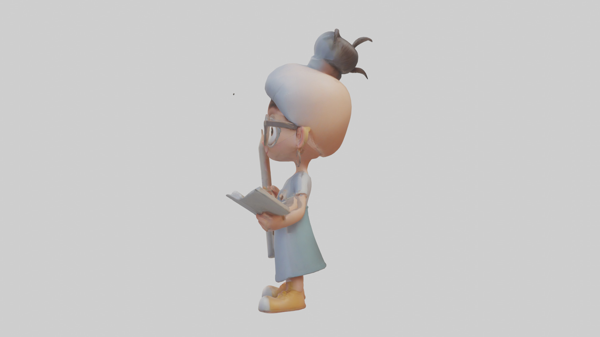 Cartoon Illustrator model 3D model_12