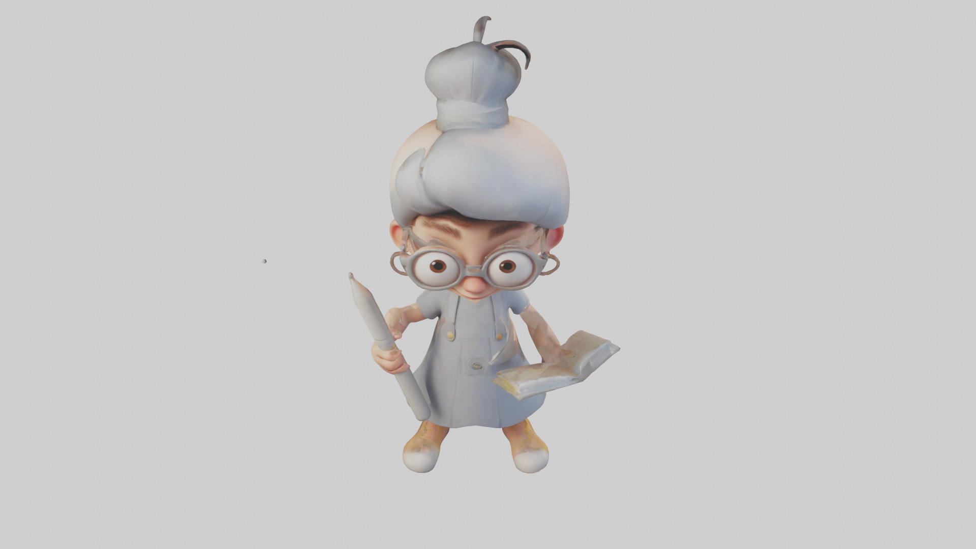 Cartoon Illustrator model 3D model_16