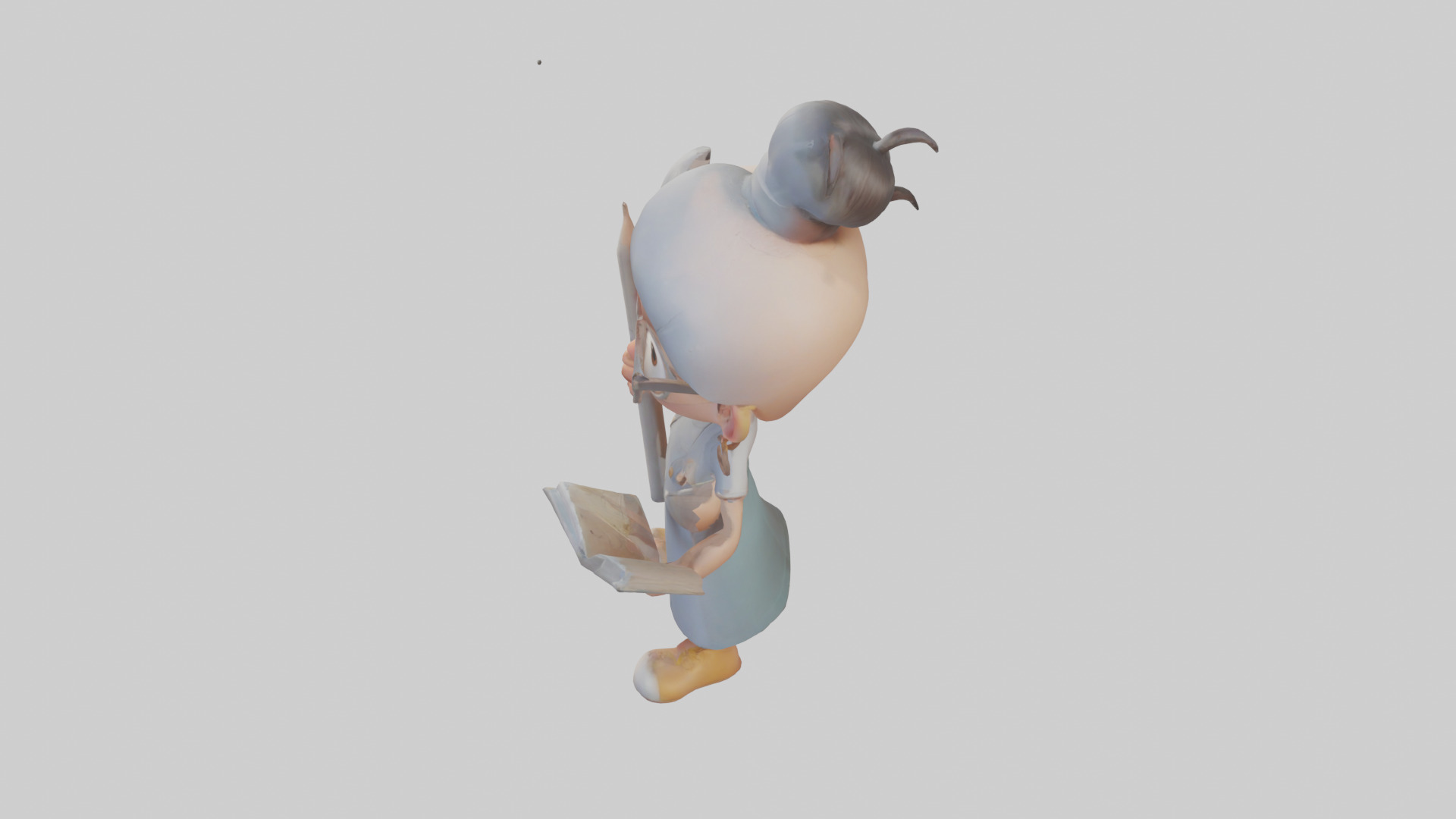 Cartoon Illustrator model 3D model_17