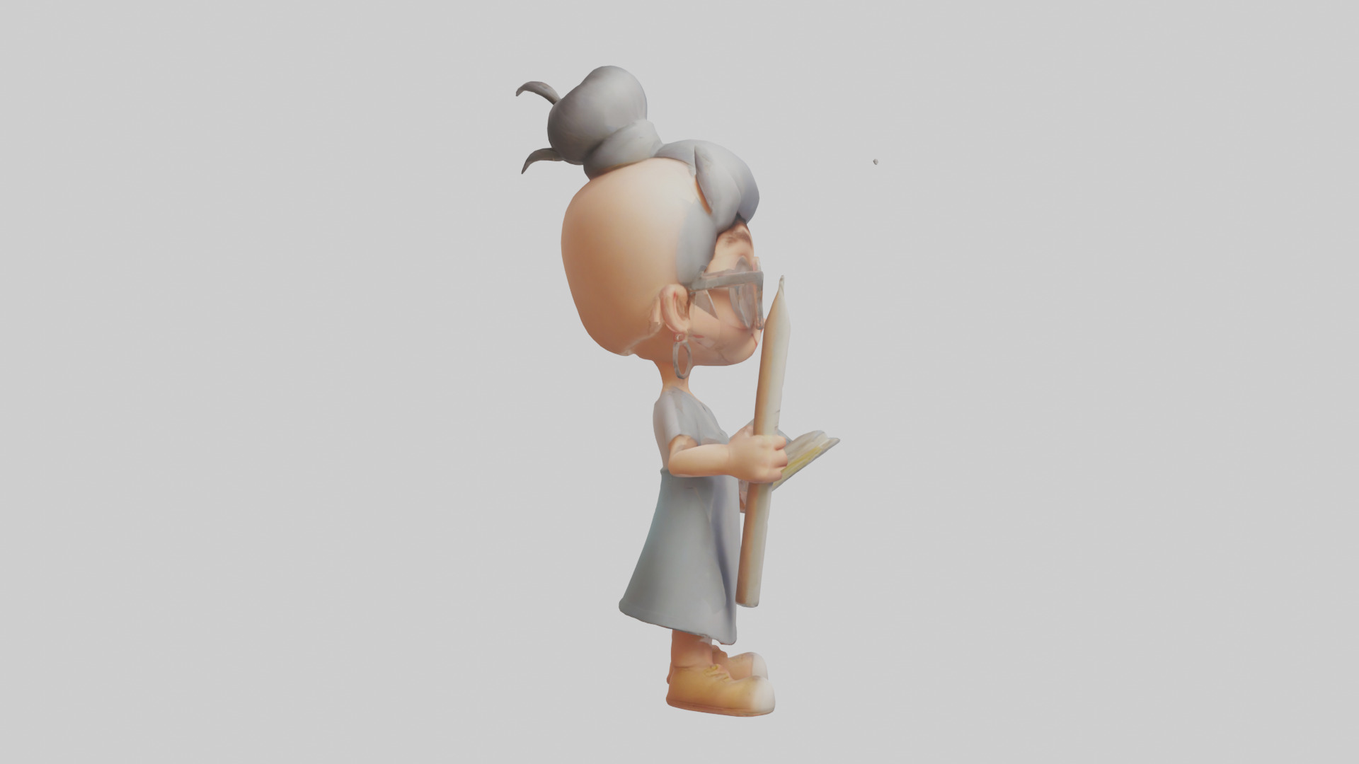 Cartoon Illustrator model 3D model_13