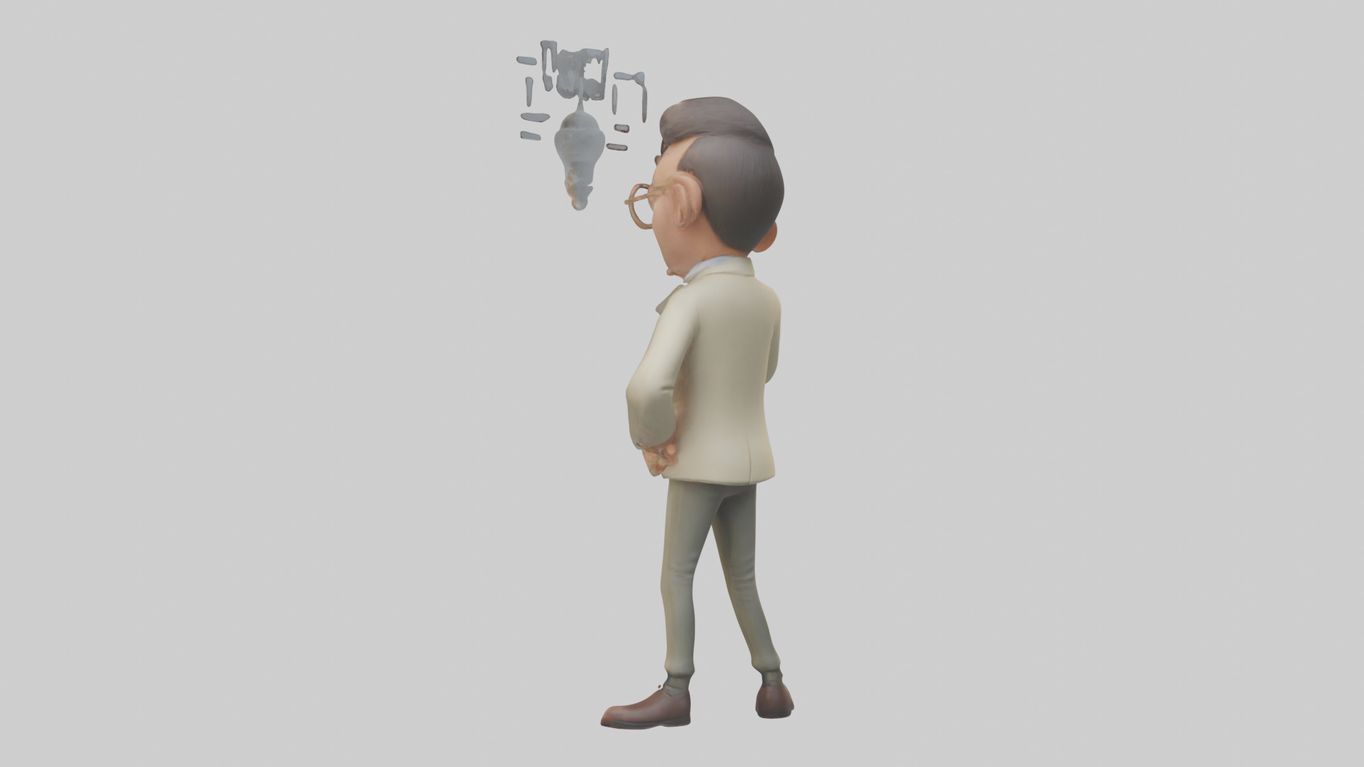Cartoon Interpreter model 3D model_4