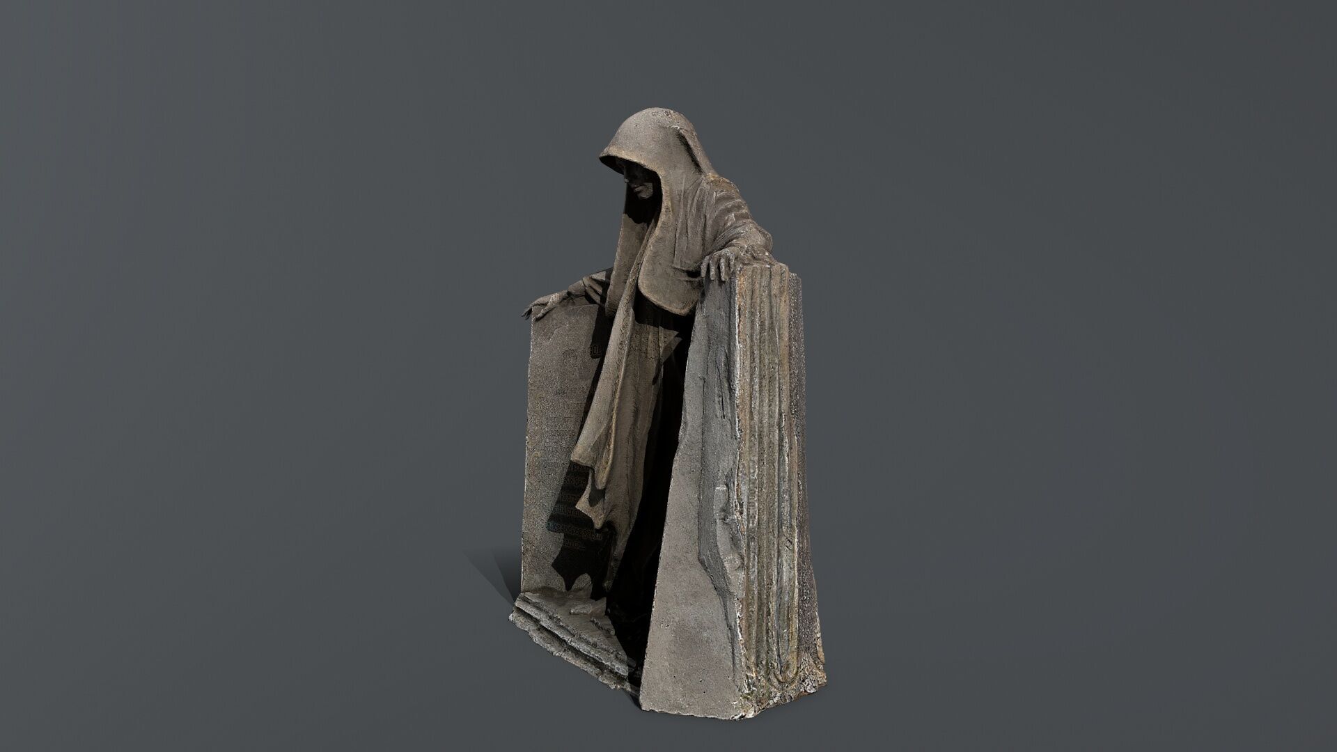 Dark Woman Low-poly 3D model_5
