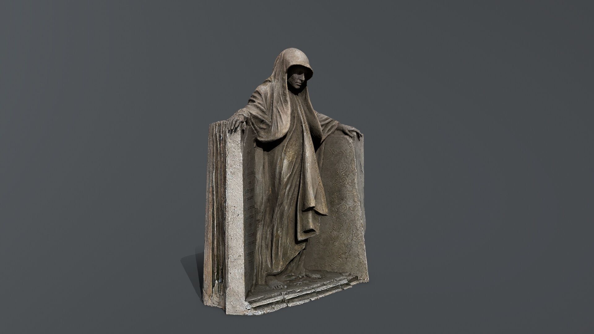 Dark Woman Low-poly 3D model_10