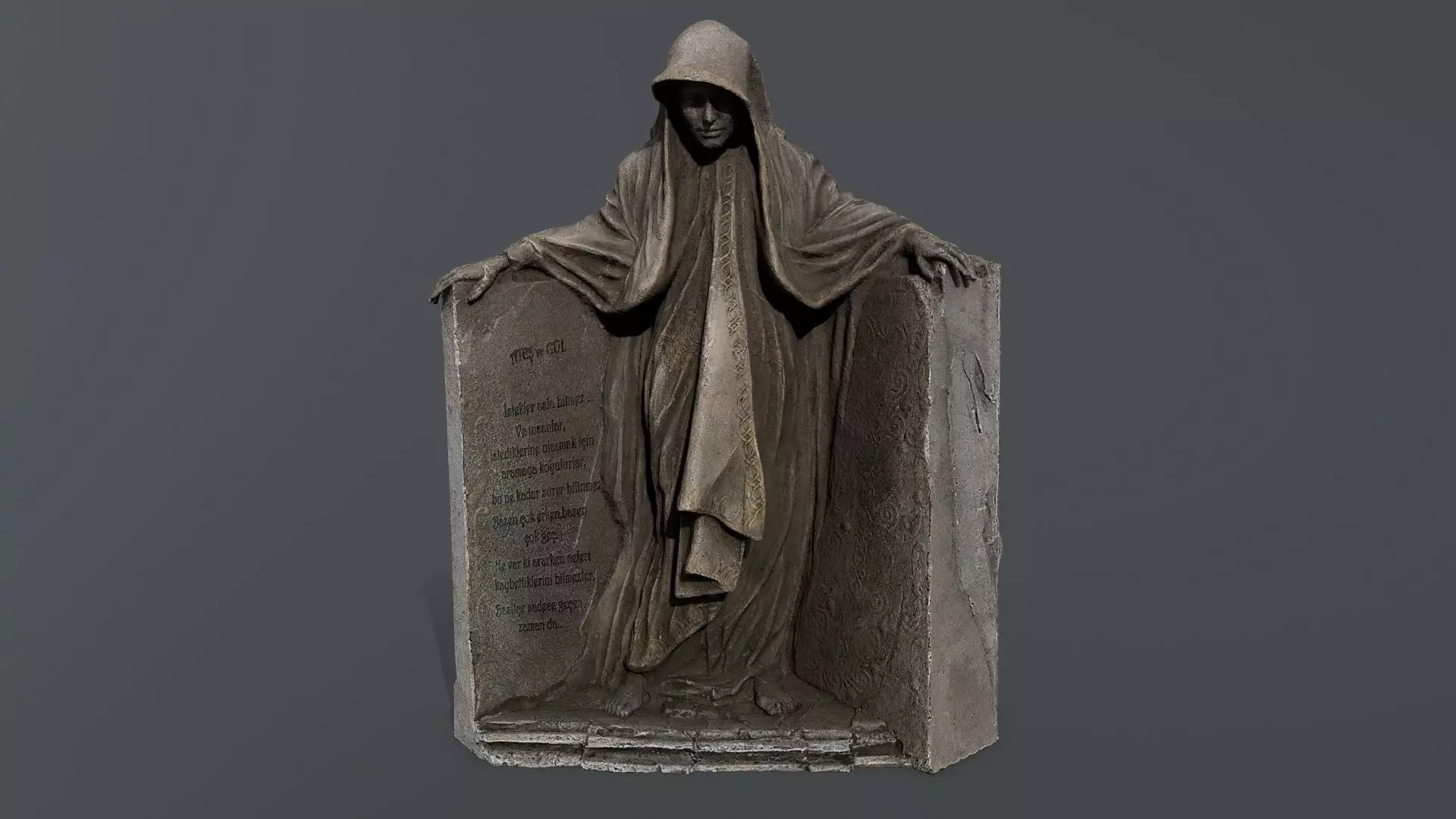 Dark Woman Low-poly 3D model_0