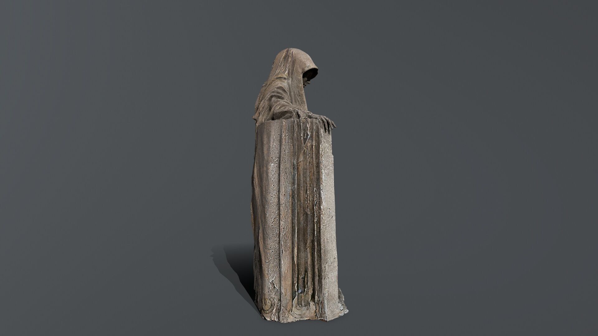 Dark Woman Low-poly 3D model_9