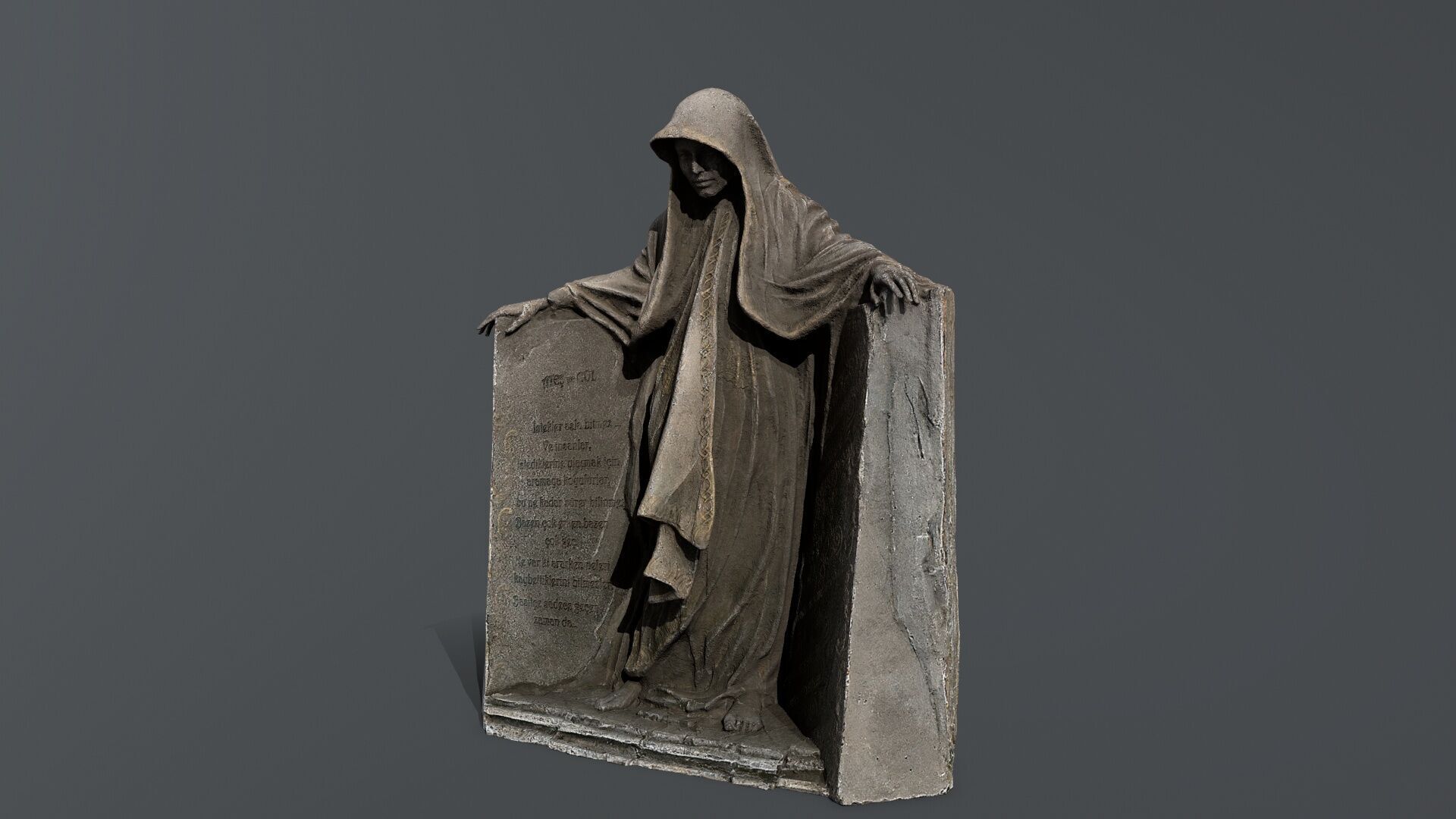 Dark Woman Low-poly 3D model_4