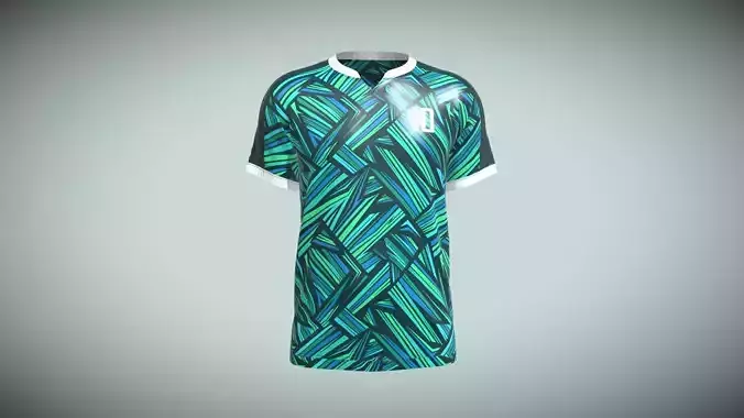 Mens Soccer Printed Jersey Player-10 In Low Poly