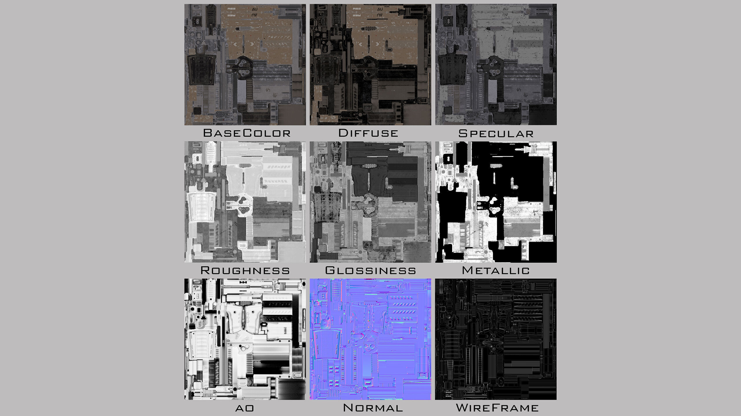 Sci Fi Shotgun Low-poly 3D model_28