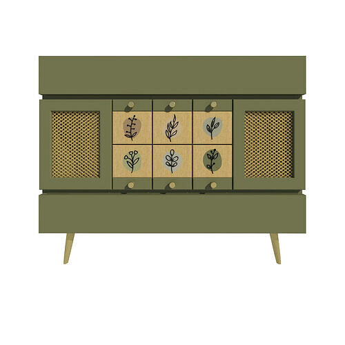Parametric Sideboard Revit Family 3D model