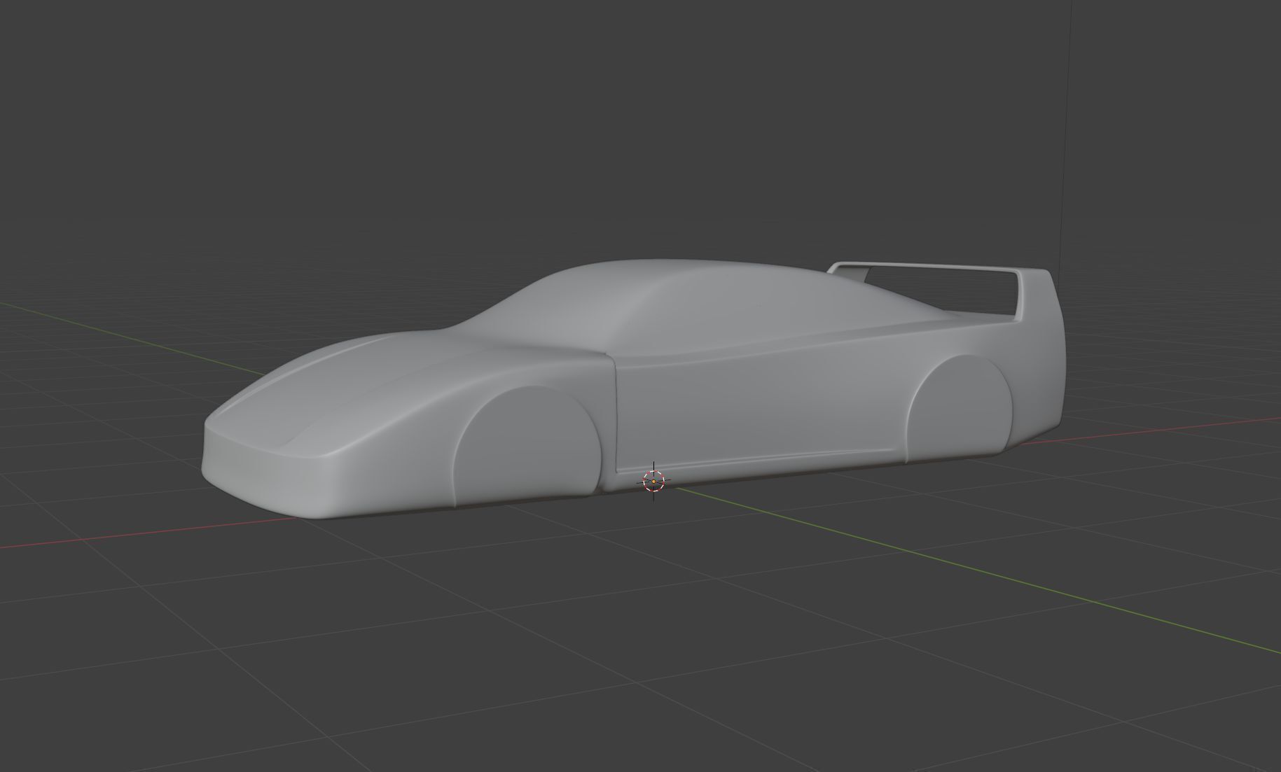 Ferrari F40 Speedform Automotive Sculpture Keychain 3D print model_15