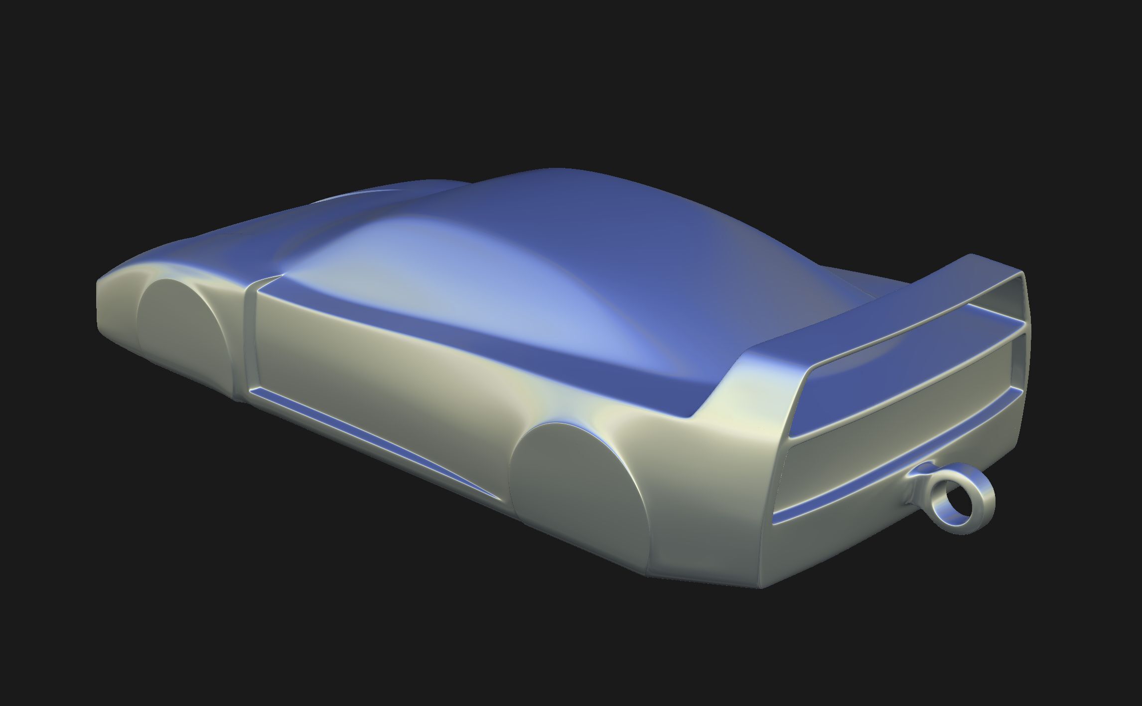 Ferrari F40 Speedform Automotive Sculpture Keychain 3D print model_13