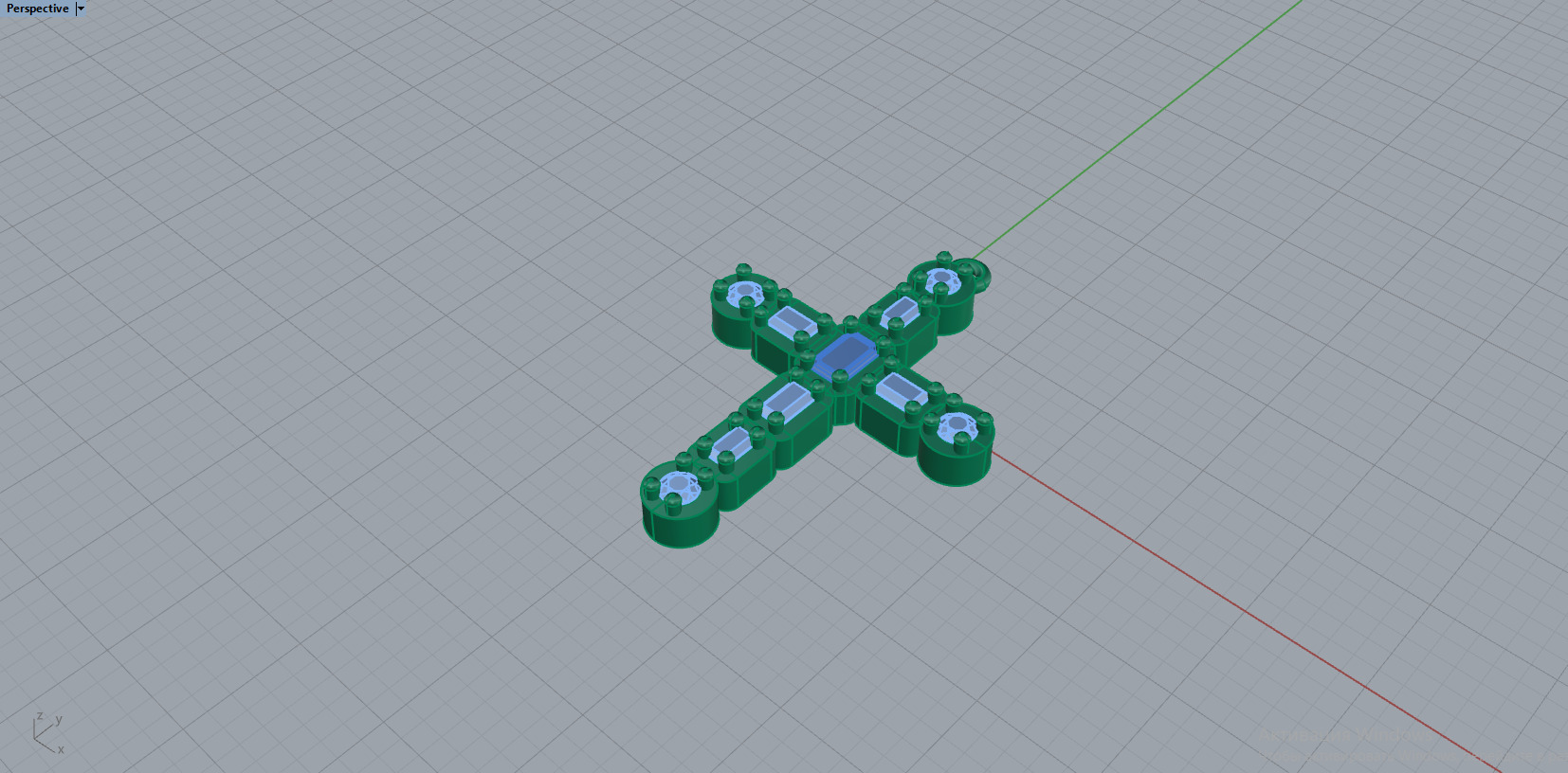 Cross Pendant 11136 3D print model_4