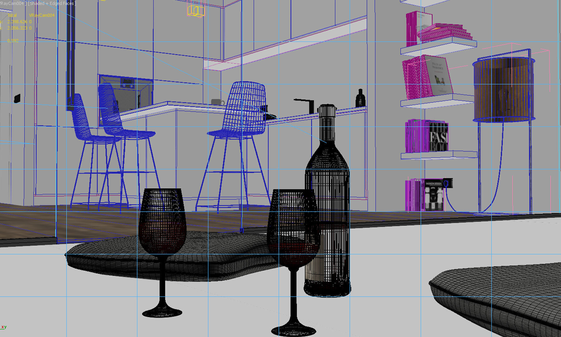 Modern Lake House 3D model_11