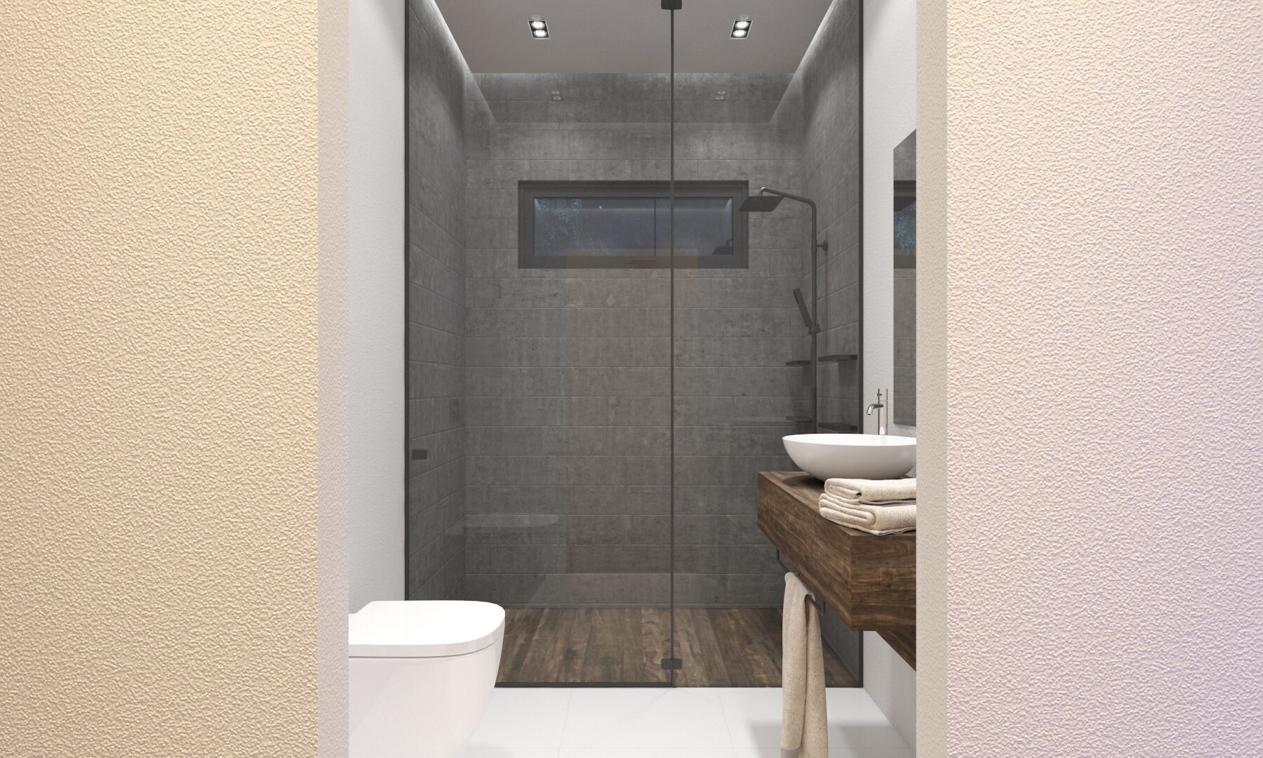 Modern Lake House 3D model_7