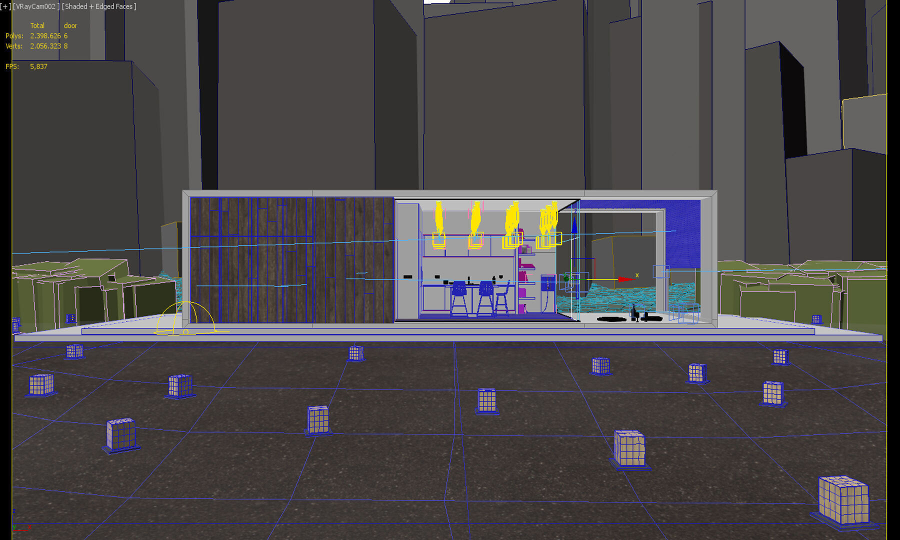 Modern Lake House 3D model_8