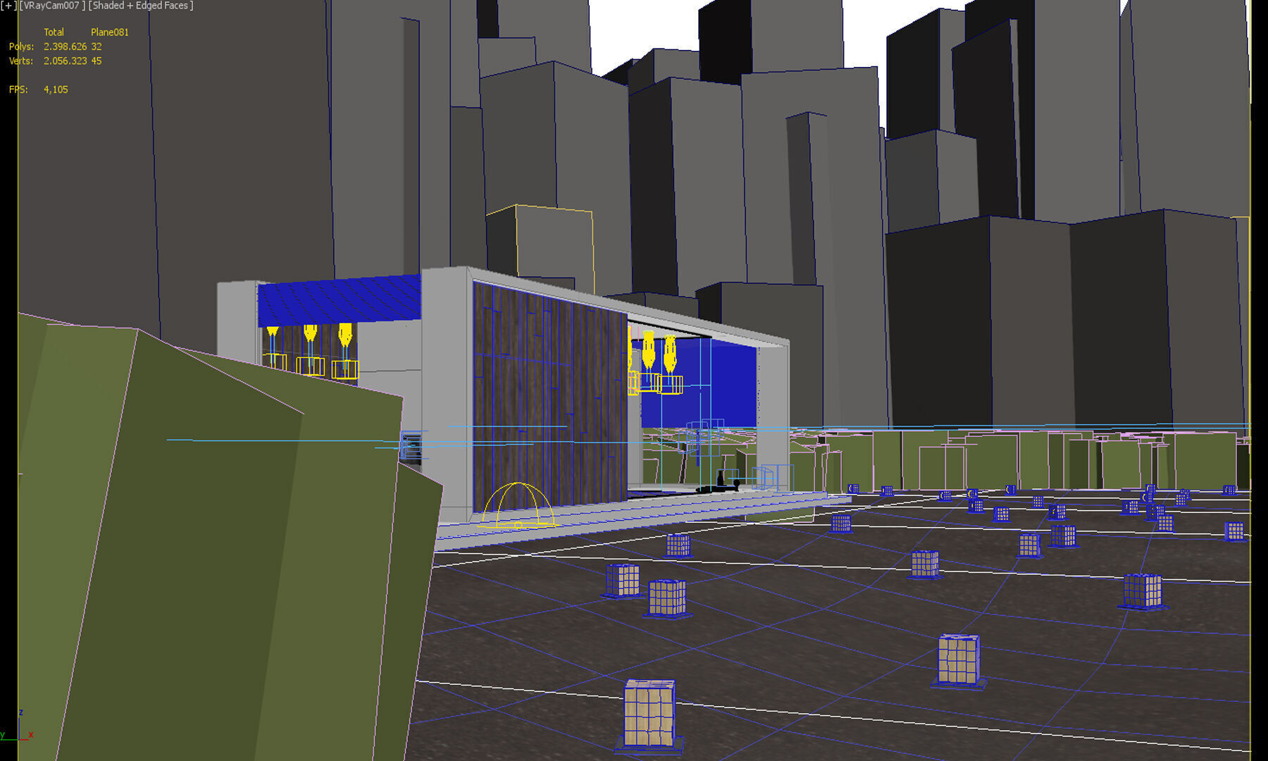 Modern Lake House 3D model_10