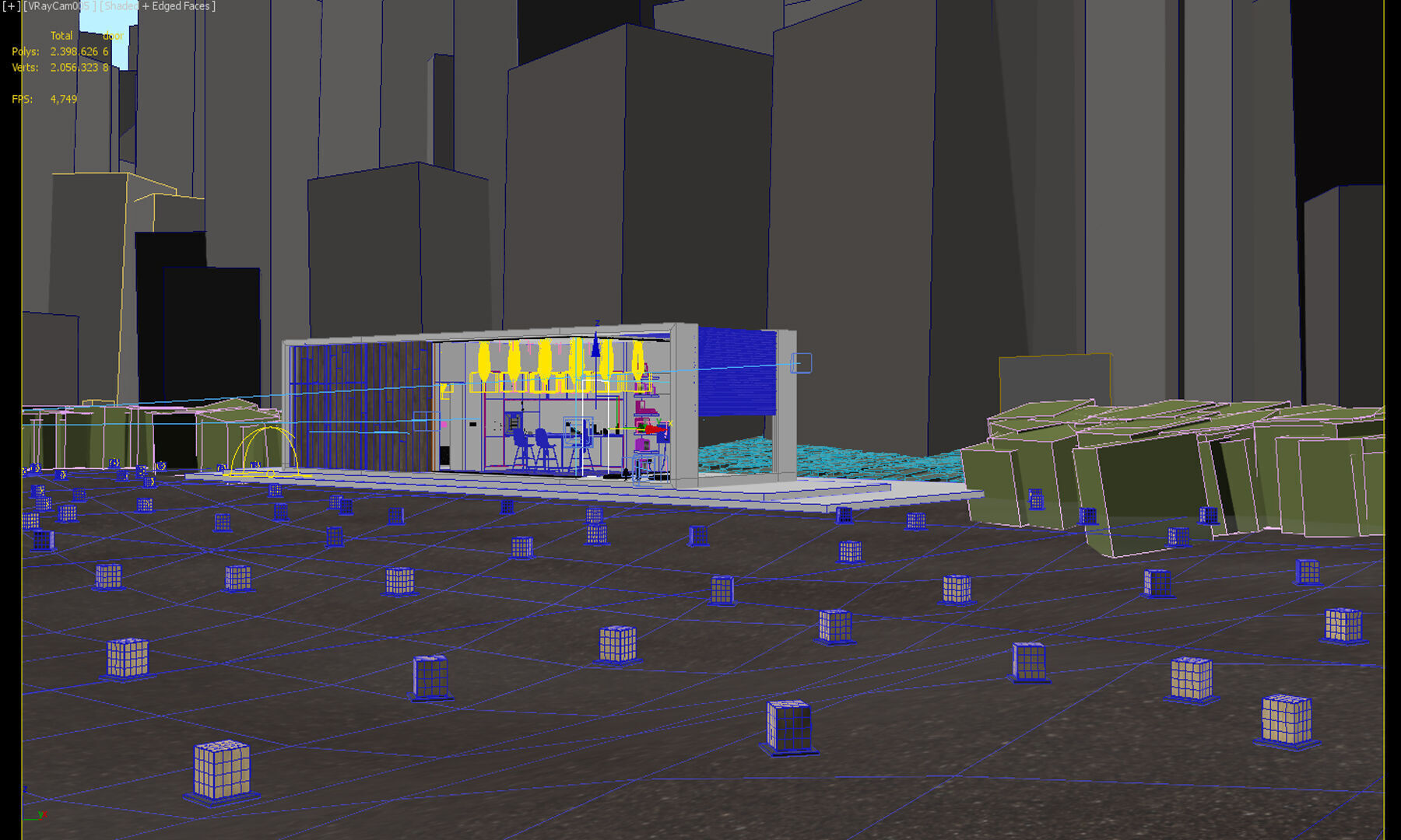 Modern Lake House 3D model_9