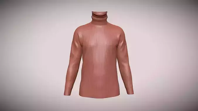Mens Sweater In Low Poly