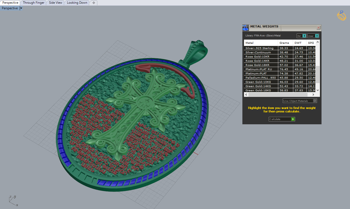 Cross Pendant 50209 3D print model_6
