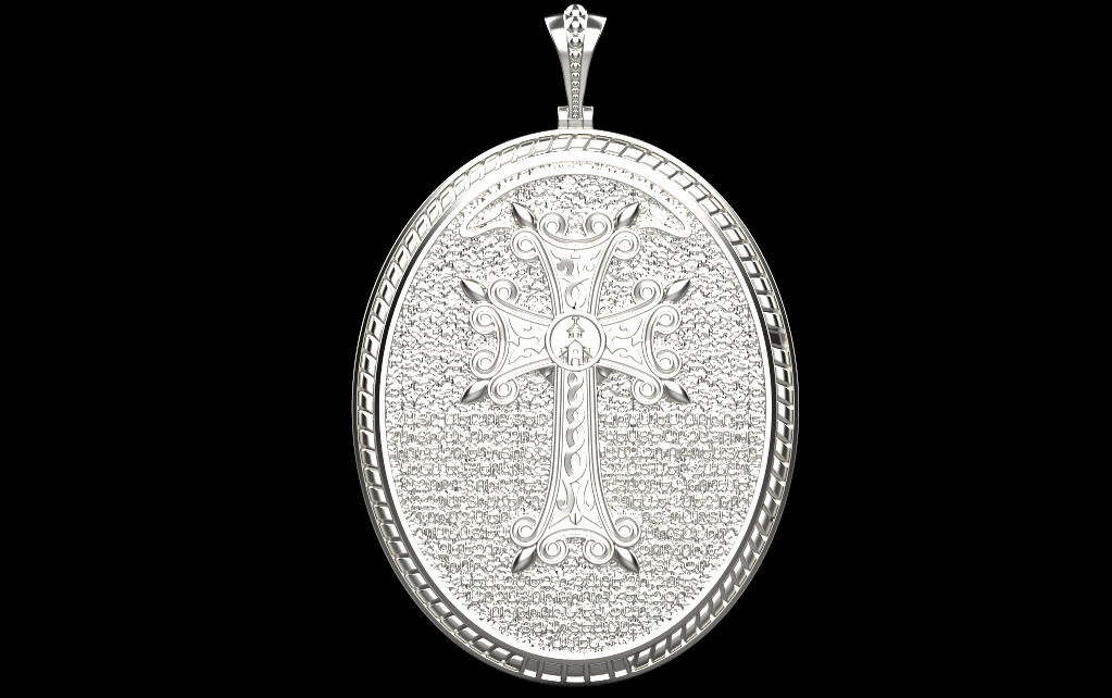 Cross Pendant 50209 3D print model_2