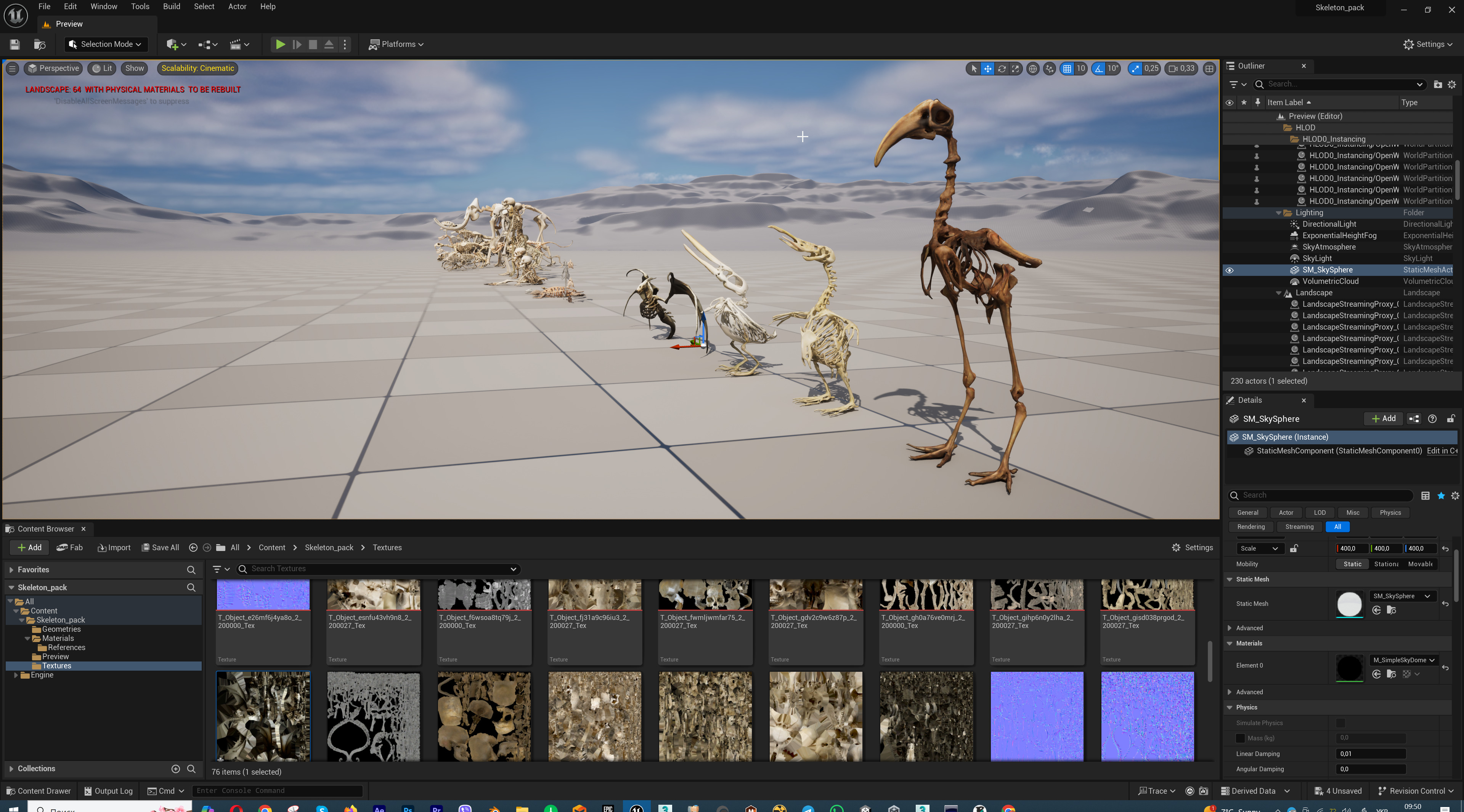 Ultimate Skeleton and Skull Pack - 62 game-ready lowpoly assets Low-poly 3D model_62