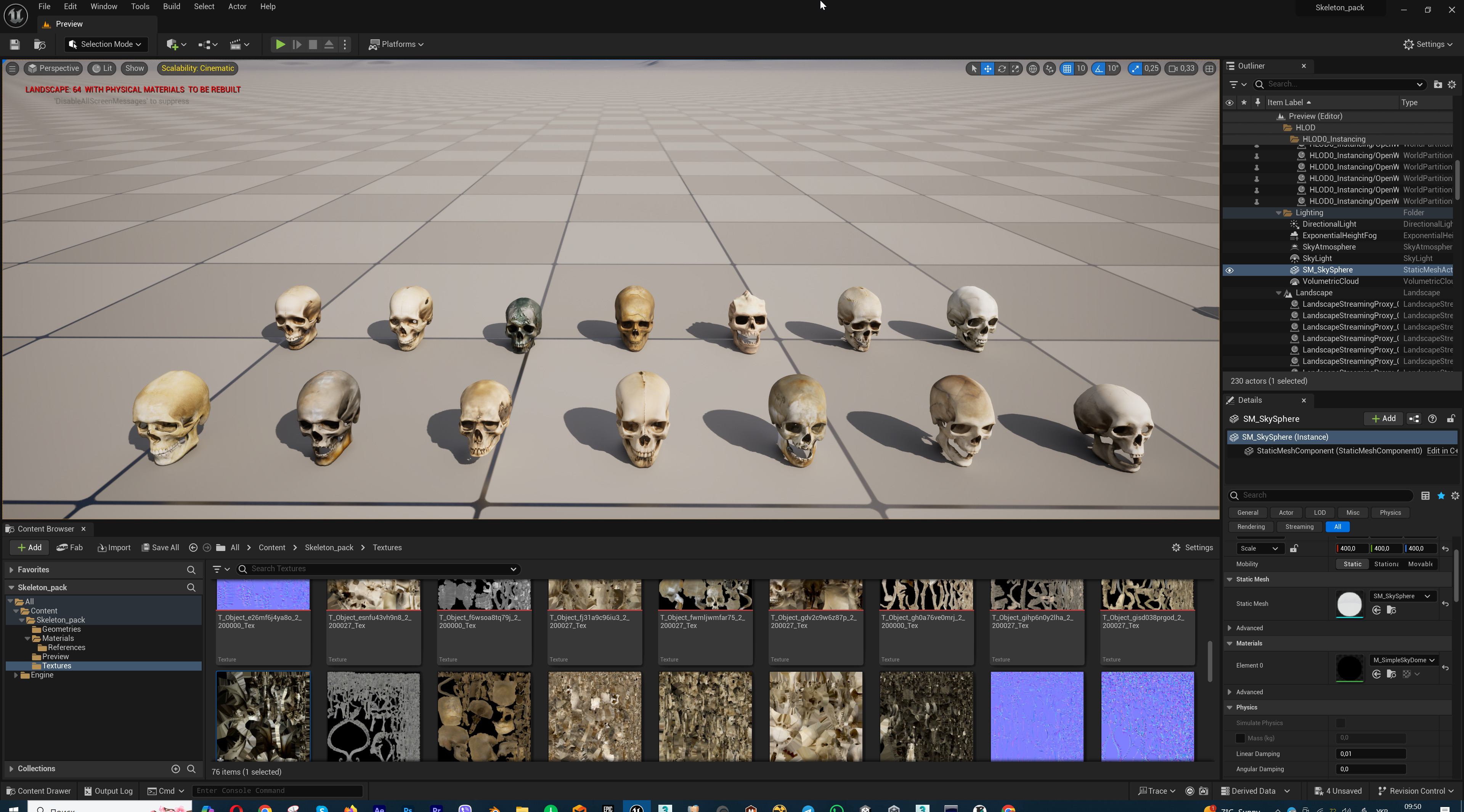 Ultimate Skeleton and Skull Pack - 62 game-ready lowpoly assets Low-poly 3D model_66