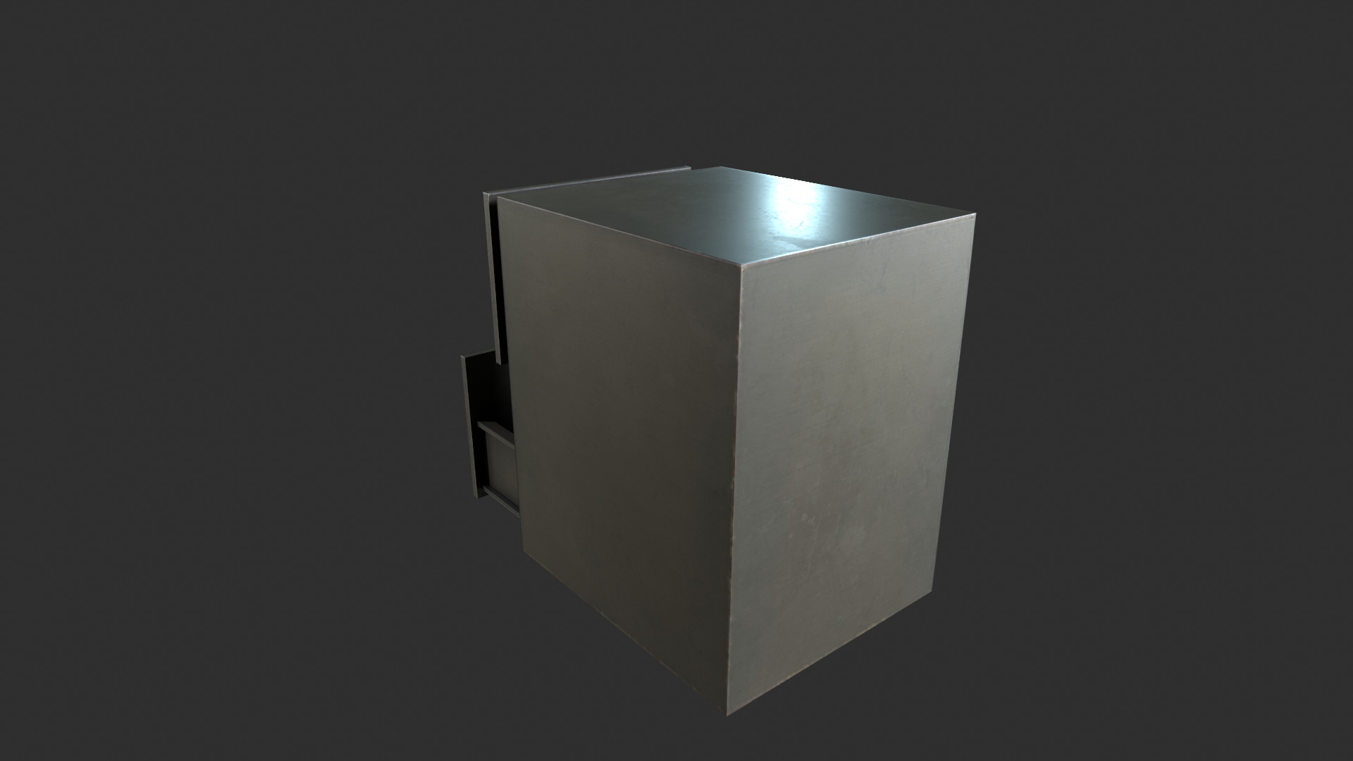 Office cabinets Low-poly 3D model_4