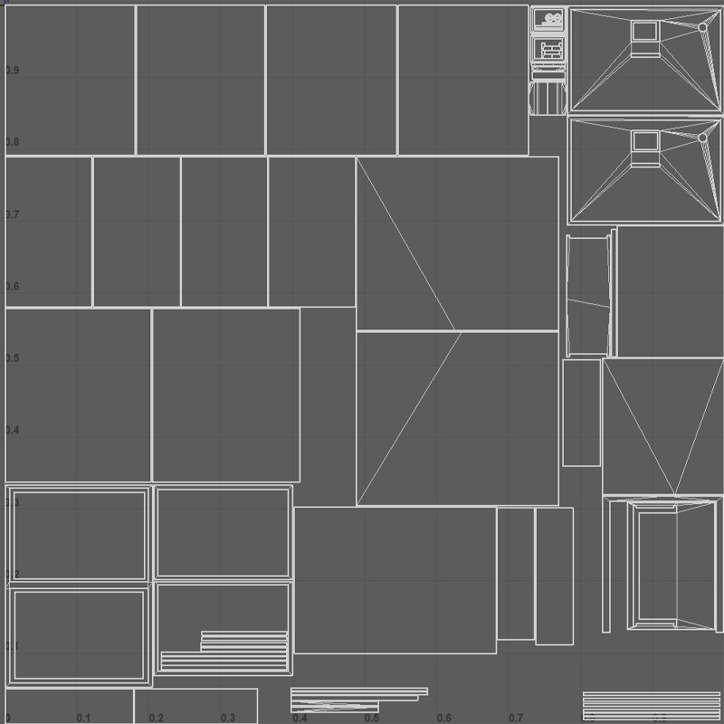 Office cabinets Low-poly 3D model_6