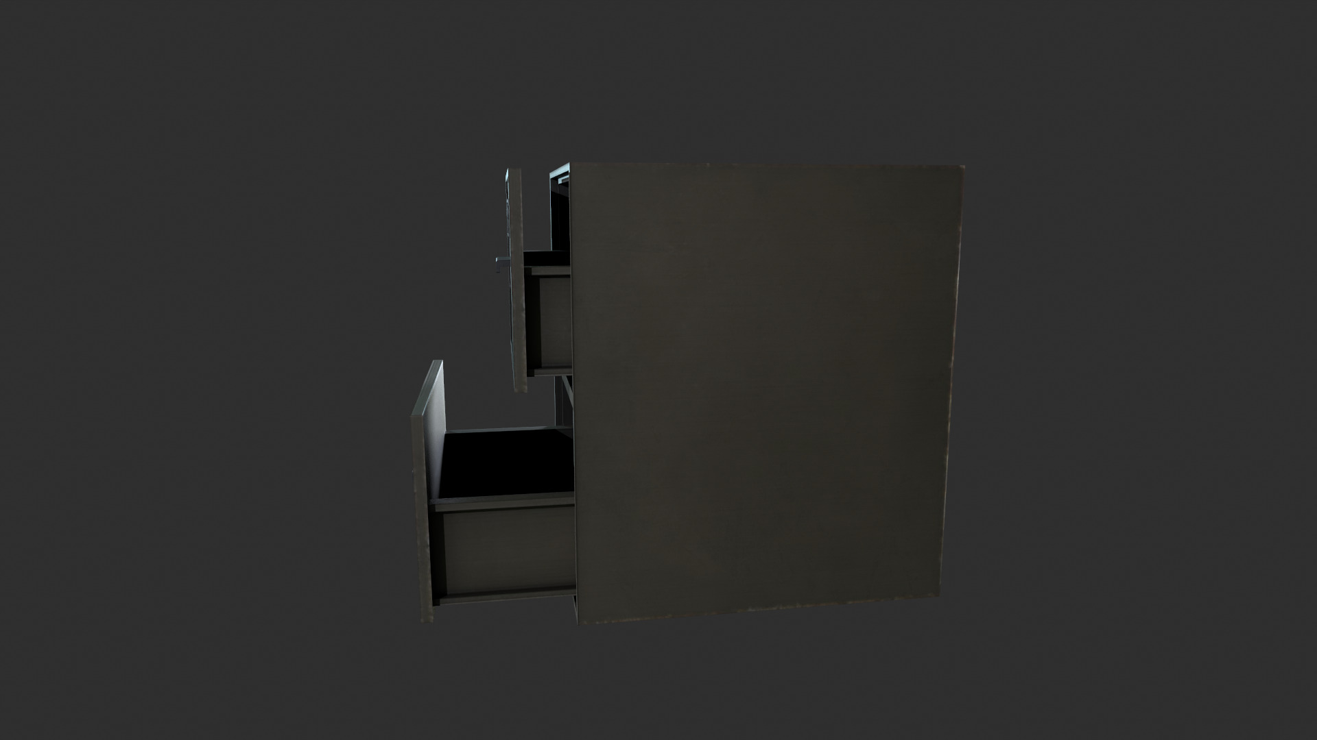 Office cabinets Low-poly 3D model_3