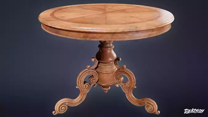 VICTORIAN - Table Round 01 - LOW POLY AND NANITE