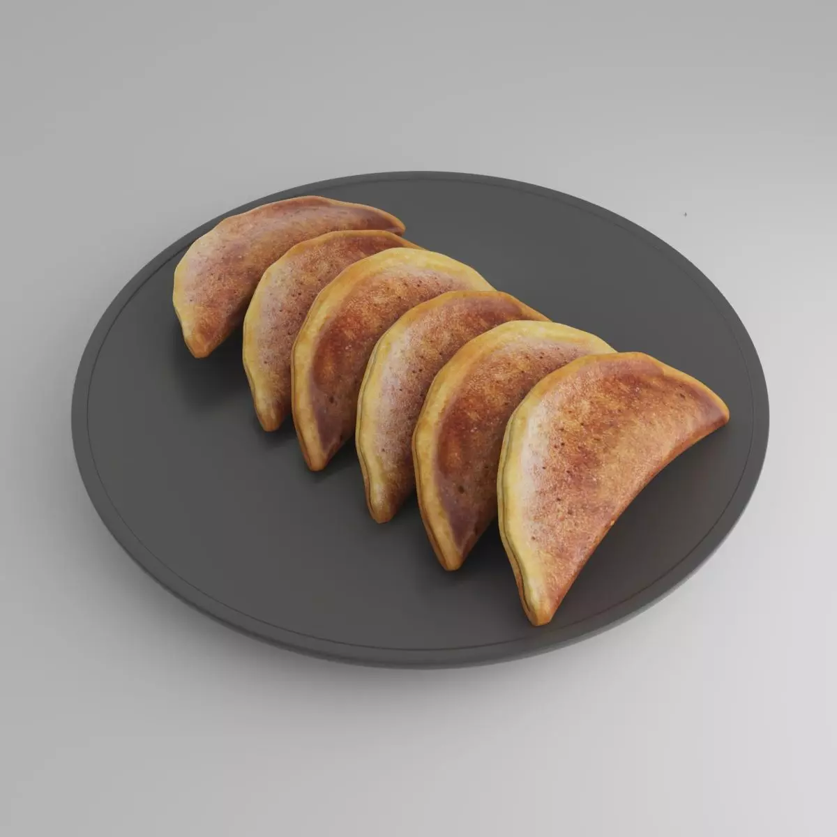 Qatayef Katayef folded pancakes with nuts ramadan sweet 3D model_0