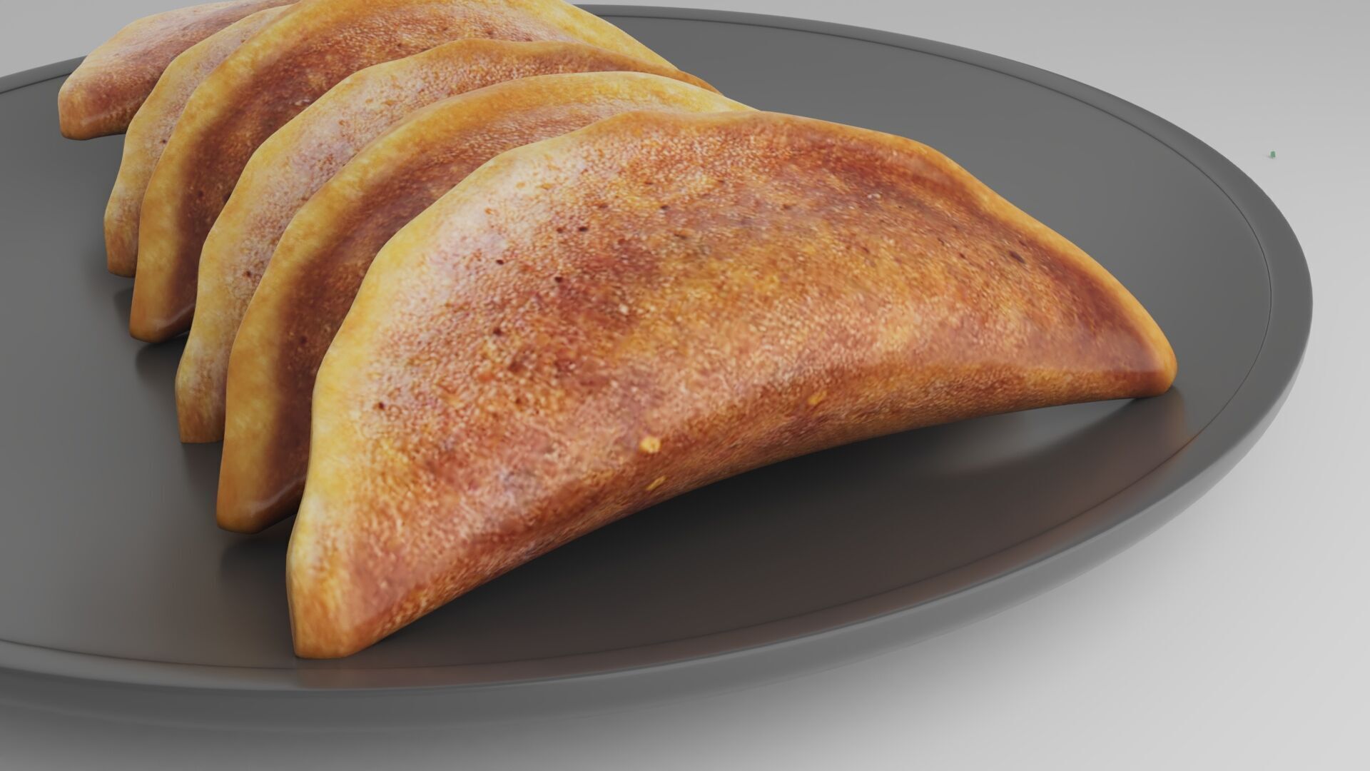 Qatayef Katayef folded pancakes with nuts ramadan sweet 3D model_1