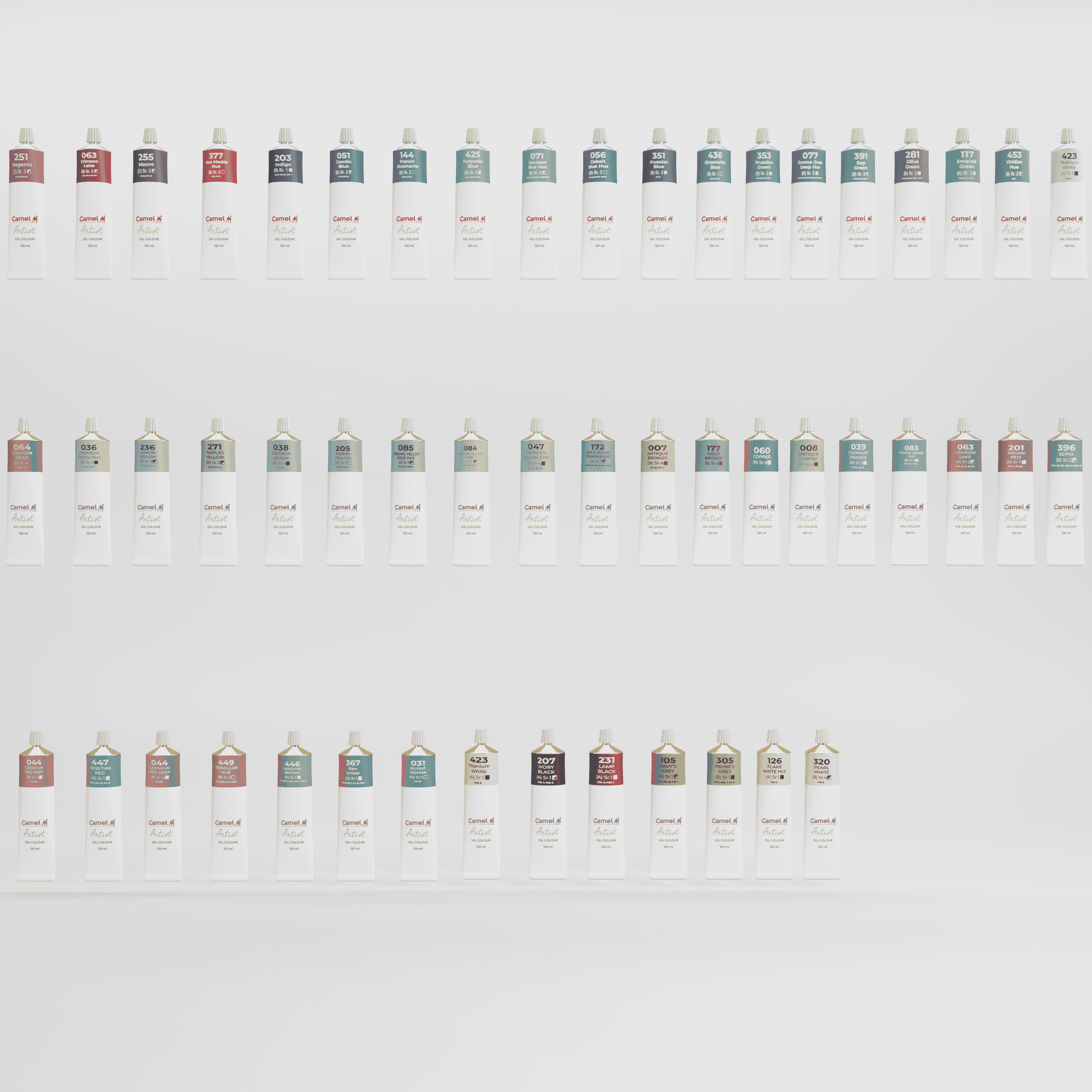 Camel Artist Water Colours  3D model_14