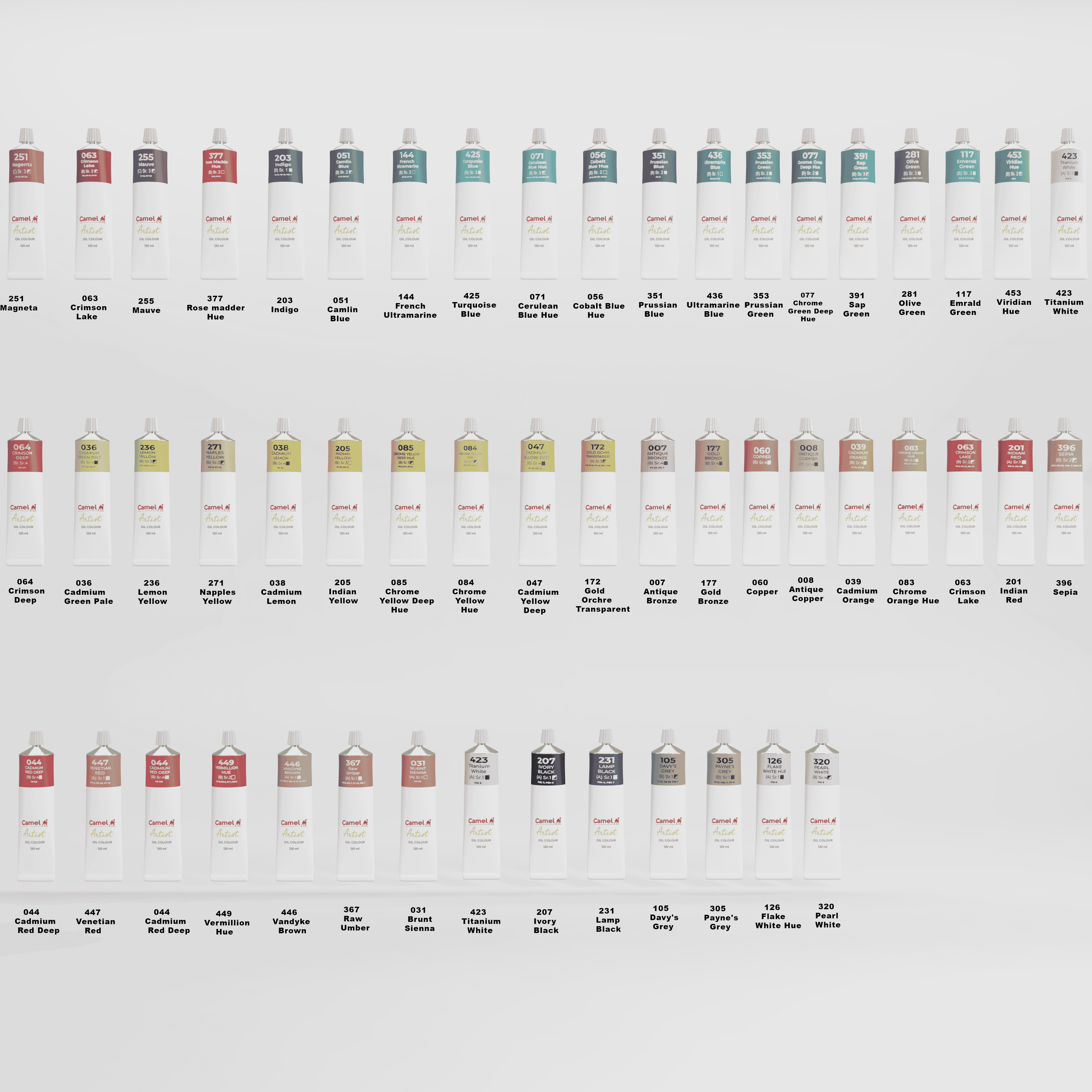 Camel Artist Water Colours  3D model_5