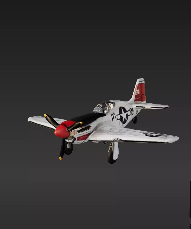 P 51 WW2 3D print model_0