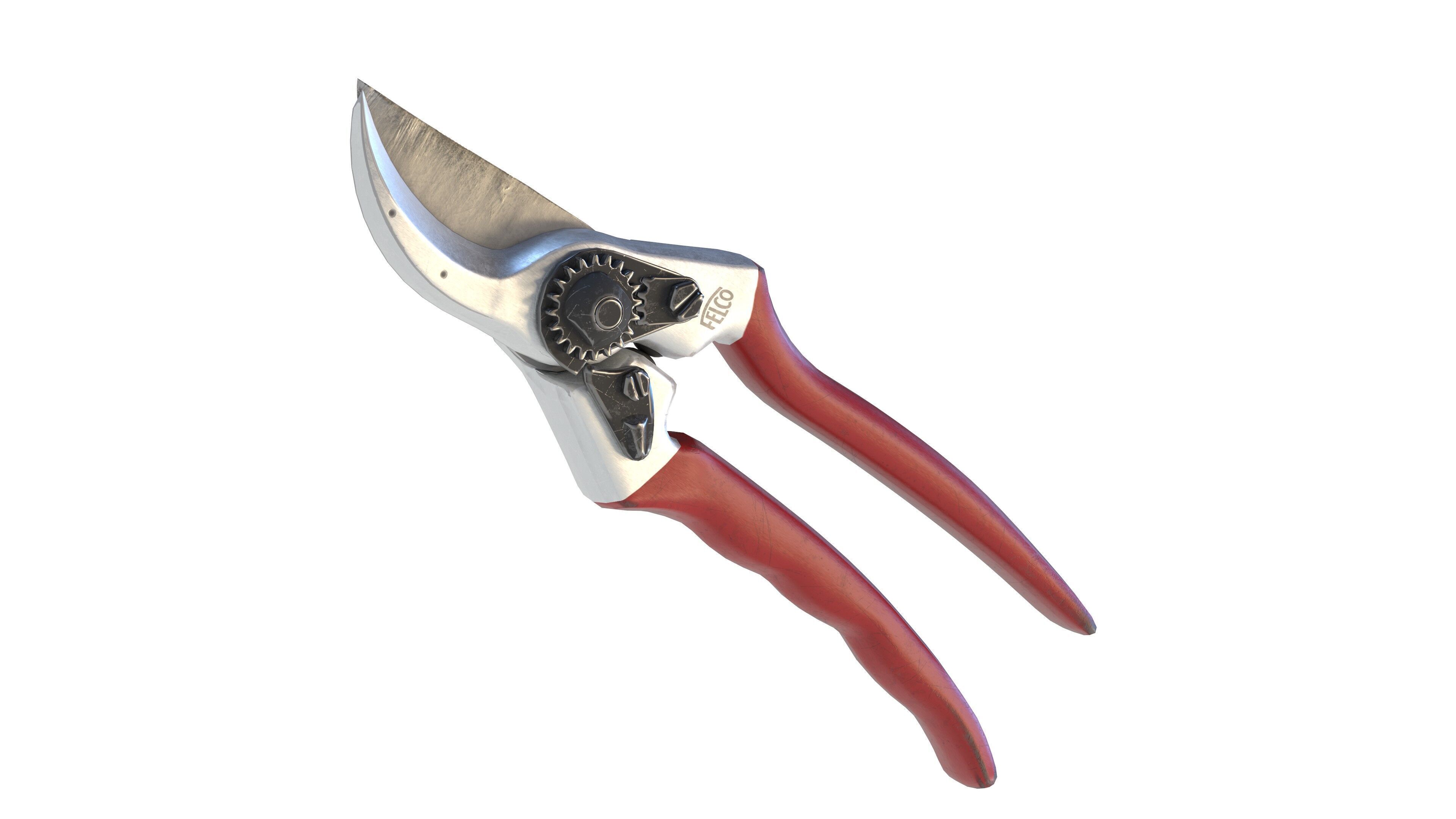 Felco 2 Pruning Shears Low-poly 3D model_2
