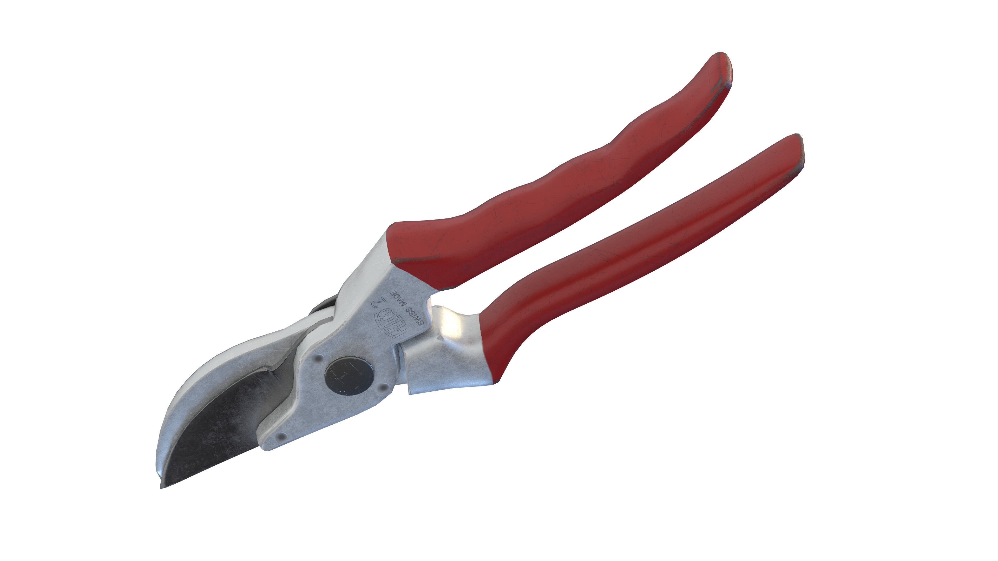 Felco 2 Pruning Shears Low-poly 3D model_3